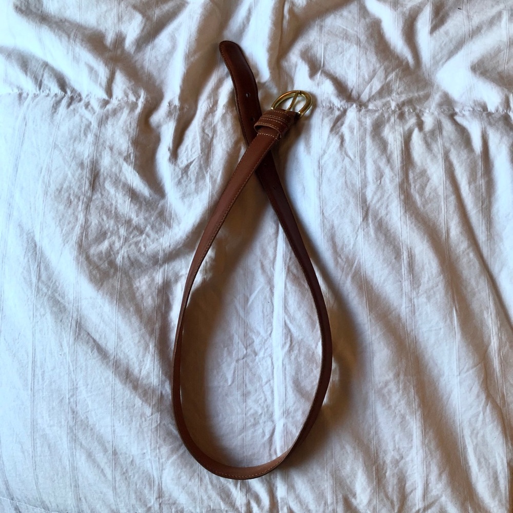 Authentic Coach Tan Leather Belt